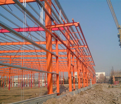 estructura de acero Warehouse del canal DFT 80um del PVC de 10m m