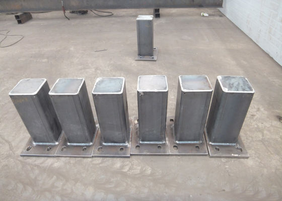 Fabricación de acero de la precisión de Q345b, fabricación del metal pesado del poste de Shs