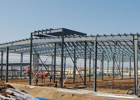 Palmo de alta resistencia de la construcción los 30m de la estructura de acero de Q345b con el marco porta