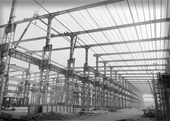 Taller prefabricado de la estructura de acero de la fábrica con la disposición hermosa