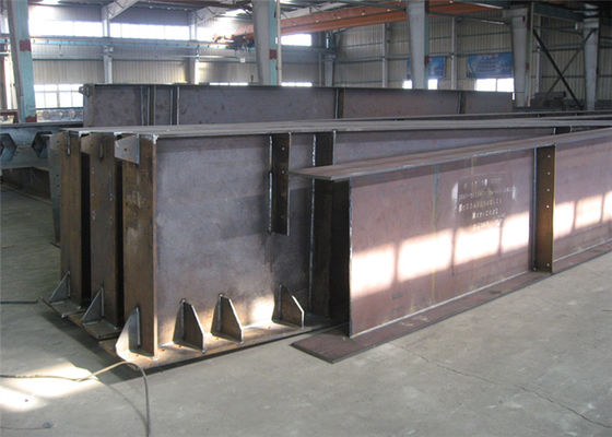 Columna galvanizada laminada en caliente/soldada con autógena de la viga de la estructura de acero de la sección de los haces de acero H