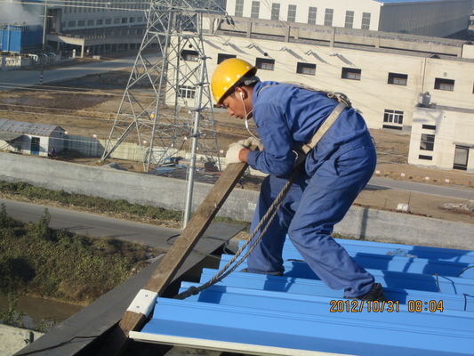 Estructura de acero anti del tejado del viento EPS de la sección de H Warehouse