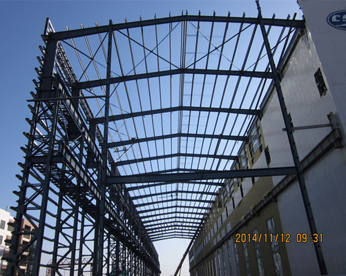 taller pesado industrial prefabricado modificado para requisitos particulares del acero de la estructura del metal del palmo grande