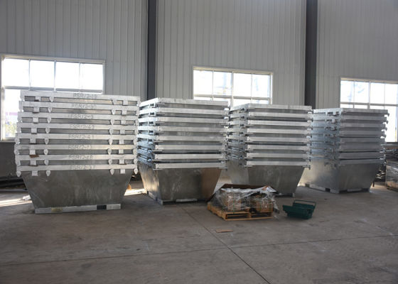 Servicios de acero de la fabricación del cargamento pesado australiano galvanizados para los cubos de la basura