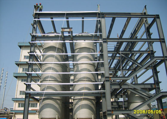 Estructura de acero prefabricada de la planta de fábrica de acero de la construcción superior de la estructura de acero