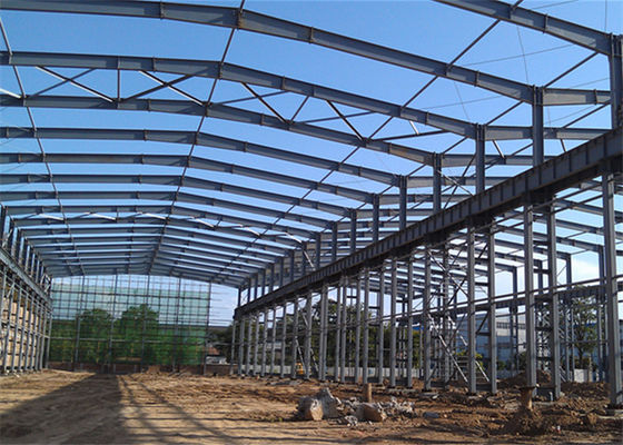 Construcción de la fundación de Warehouse del edificio del taller de la estructura de acero del palmo grande