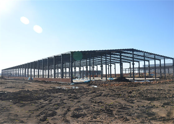 Acero estructural Warehouse, edificio incombustible del aislamiento térmico del taller del metal
