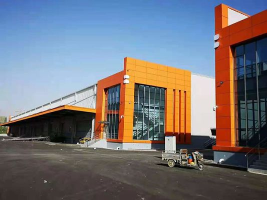 Edificio prefabricado de la estructura de acero del marco del taller porta industrial de la estructura de acero