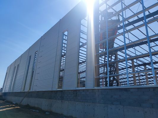 Solución de construcción de almacén con estructura de acero prefabricada y bien diseñada al estilo australiano