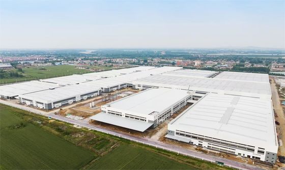 Estructura de marco de acero duradero para la construcción de almacenes metálicos prefabricados, alta eficiencia y alta estabilidad