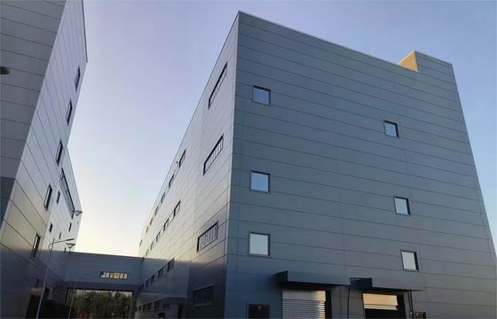 Estructura de marco de acero duradero para la construcción de almacenes metálicos prefabricados, alta eficiencia y alta estabilidad