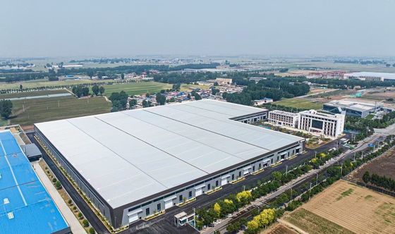 Solución de construcción de almacenes de estructura de acero rápida y fuerte con marco de portal rígido