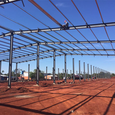 estructura de acero prefabricada Warehouse de la bajada de aguas de 110m m