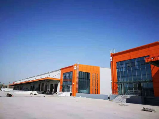 Prefabricado Gran Canopy Baja de carga de alta altura de estructura de acero duradero Almacén