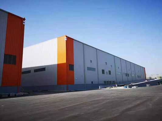 Prefabricado Gran Canopy Baja de carga de alta altura de estructura de acero duradero Almacén
