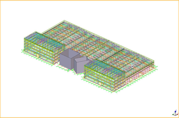 Construcción de edificios industriales de alta resistencia del marco de la estructura de acero 2